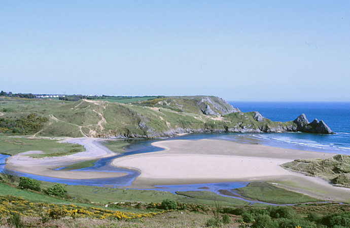 Three Cliffs Bay in Gower