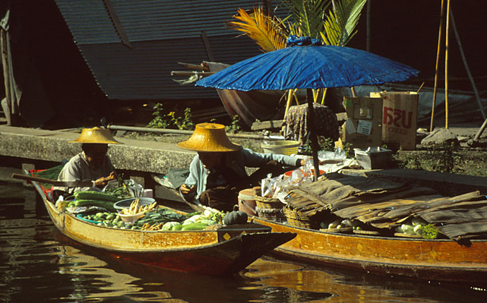Schwimmende Märkte Thailand