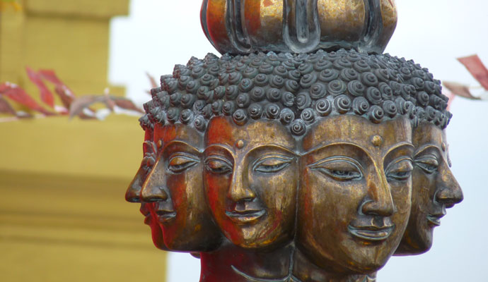 Buddhaköpfe in Bangkok