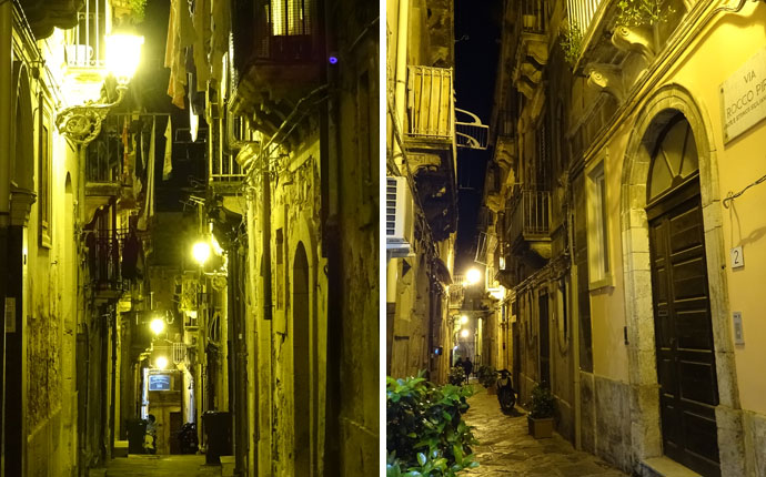 Sizilien Syrakus bei Nacht