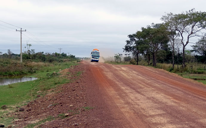 Bolivien Route Bus