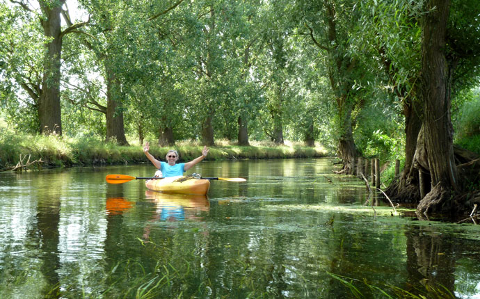 Kanufahren auf der Niers