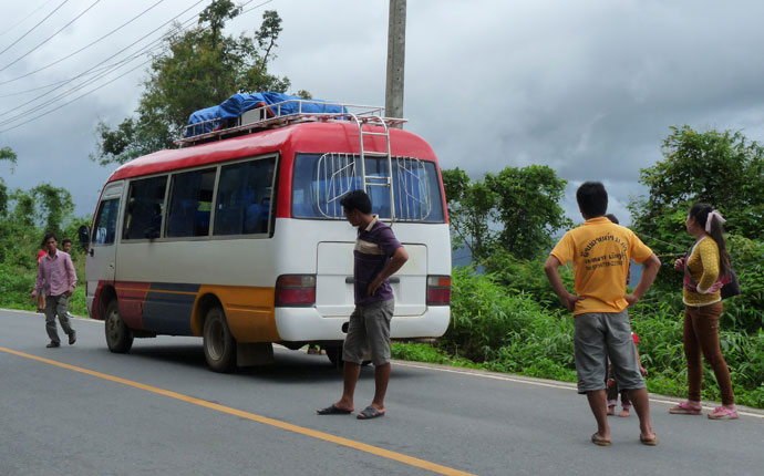 Bus in Laos