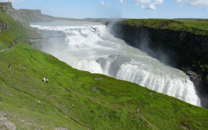Wasserfall Gulfoss auf dem Golden Circle in Island