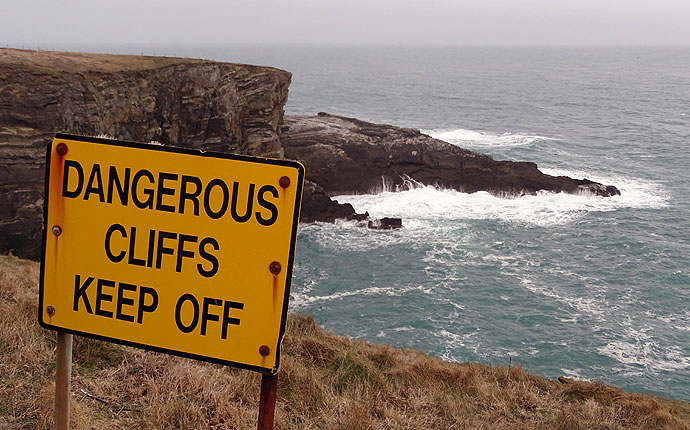 Klippen am Mizen Head im County Cork