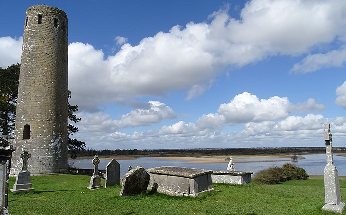 Kloster Clonmacnoise in Irland