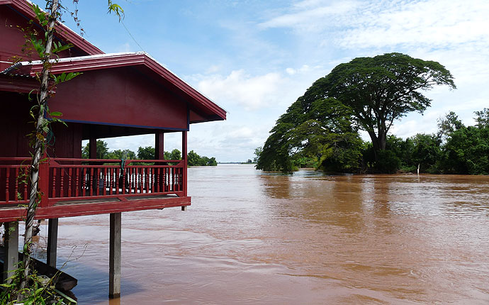 Mekong Baum und Restaurant auf Don Det