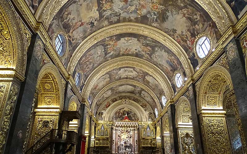 Die prachtvolle St. John’s Co-Cathedral in Valletta auf Malta