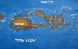 Karte von Inseln in Indonesien