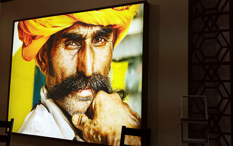 Bild von Mann mit Turban auf der ITB