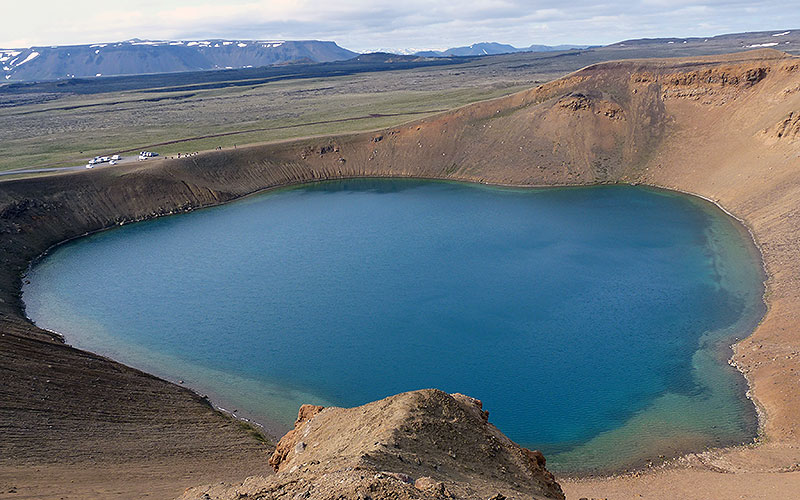Kratersee in Island