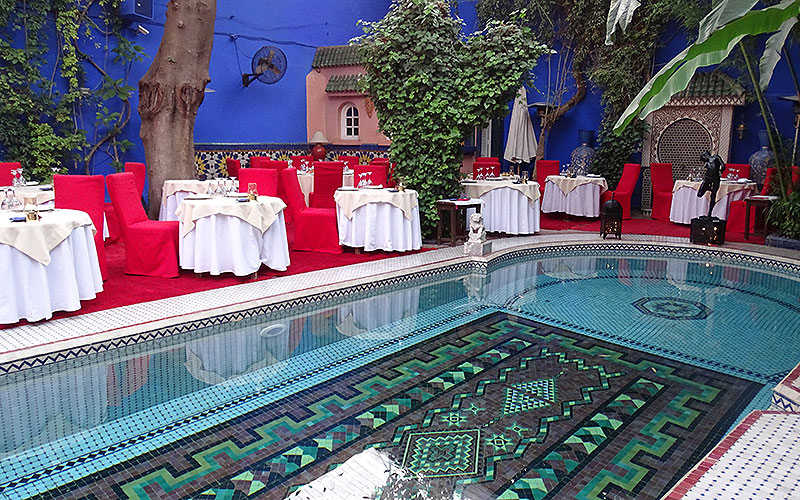 Pool im Riad Dar Moha in Marrakesch