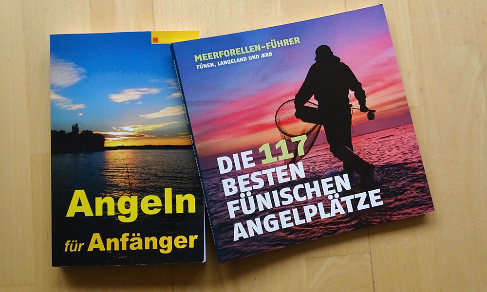 Bücher "Angeln für Anfänger" und "Die 117 besten fünischen Angelplätze"