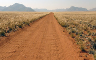 Auf der engen Sandpiste: Autofahren in Namibia