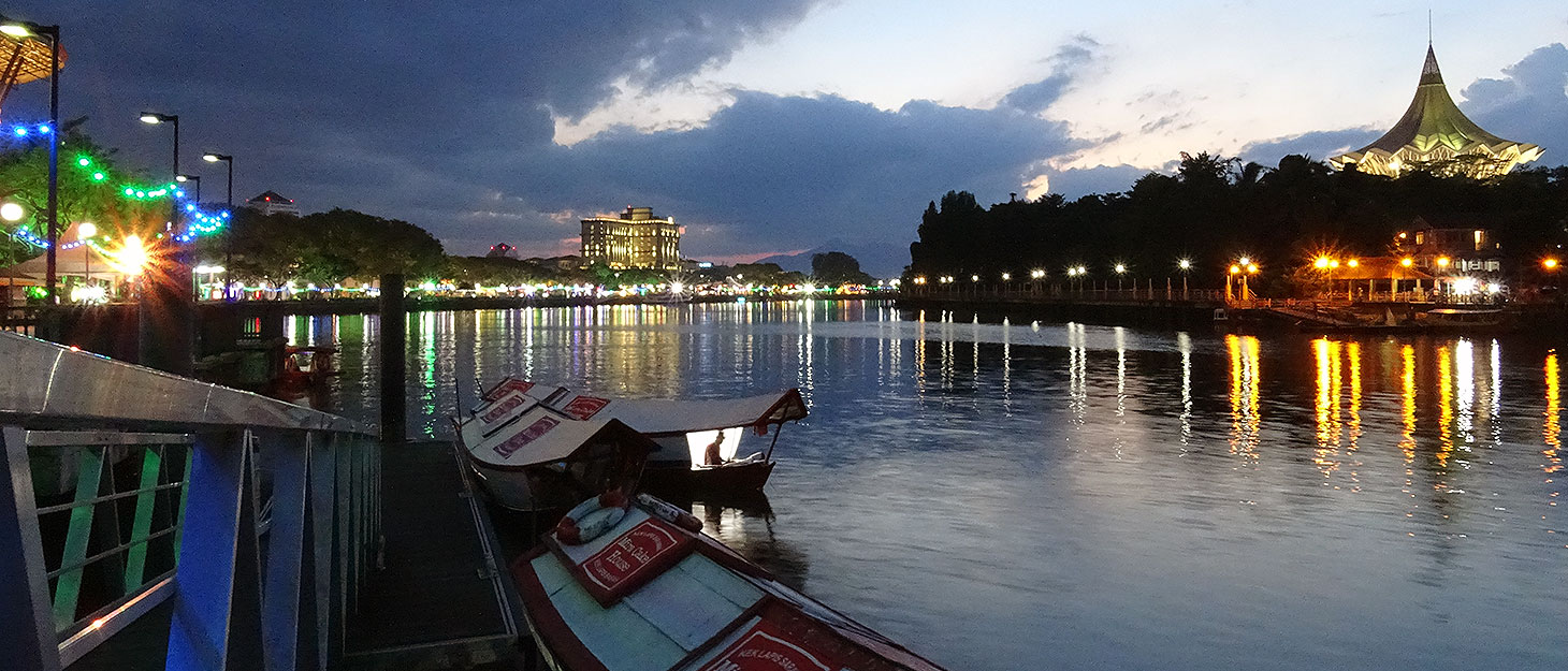 Stadtrundgang durch Kuching auf Borneo