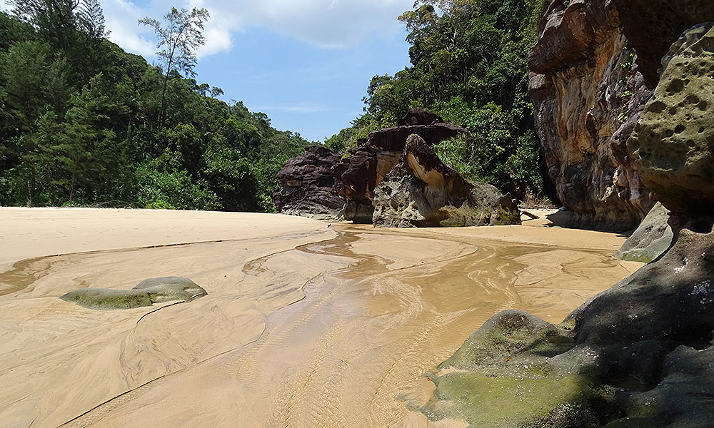 Strand im Bako Nationalpark