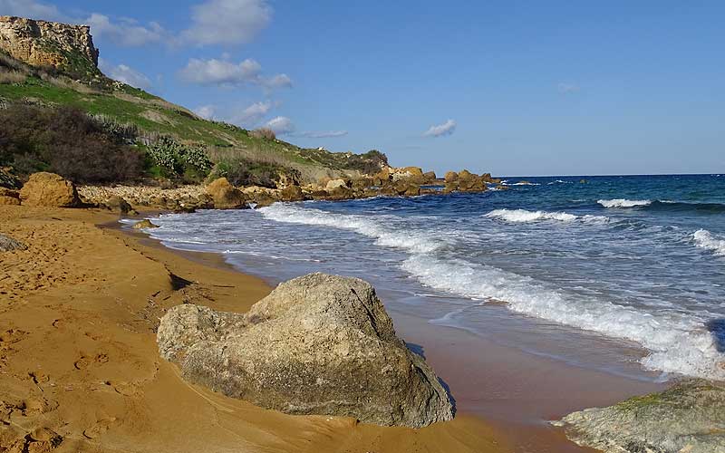 Einer von 3 Tagen auf Gozo: die San Blas Bay, Strand und Meer