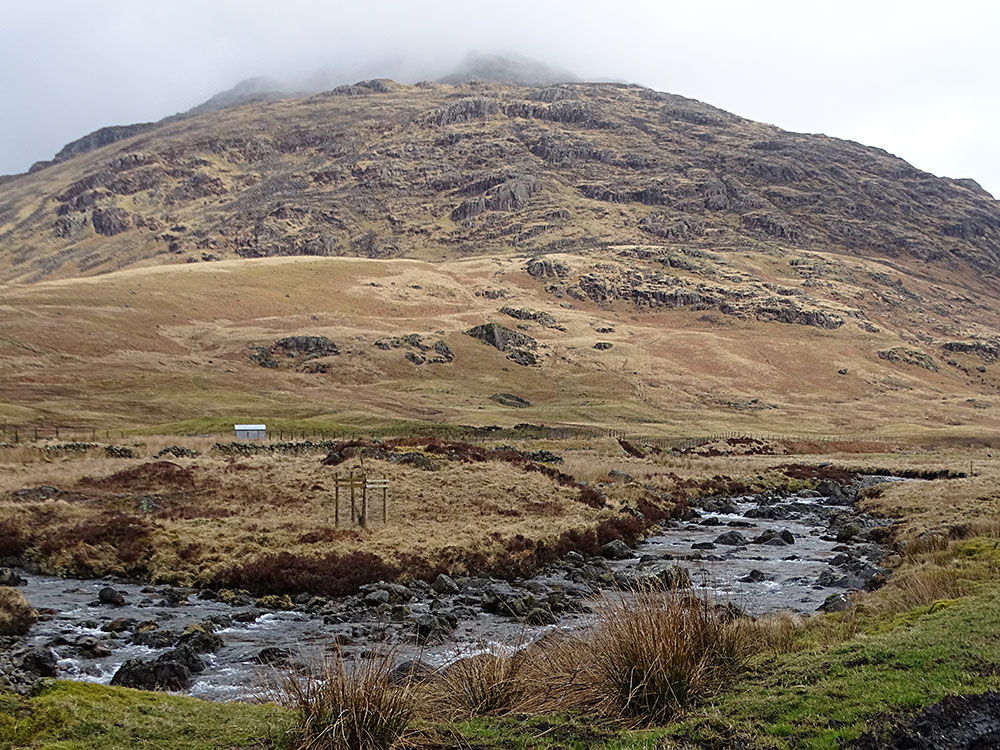 Fluss in den Bergen im Lake District