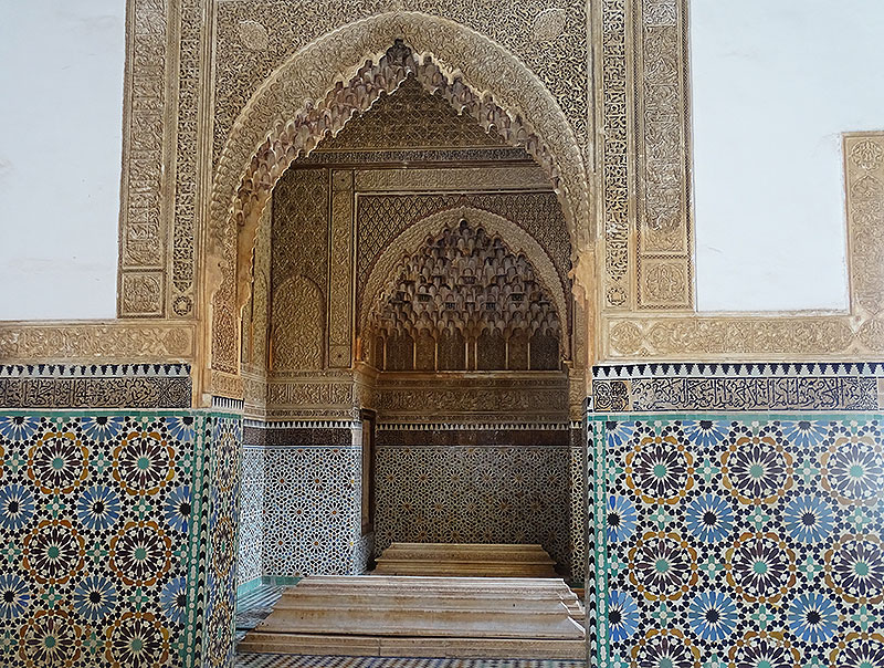 Mosaiken in den Saadier-Gräbern in Marrakesch