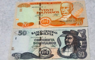 Geldscheine aus Bolivien