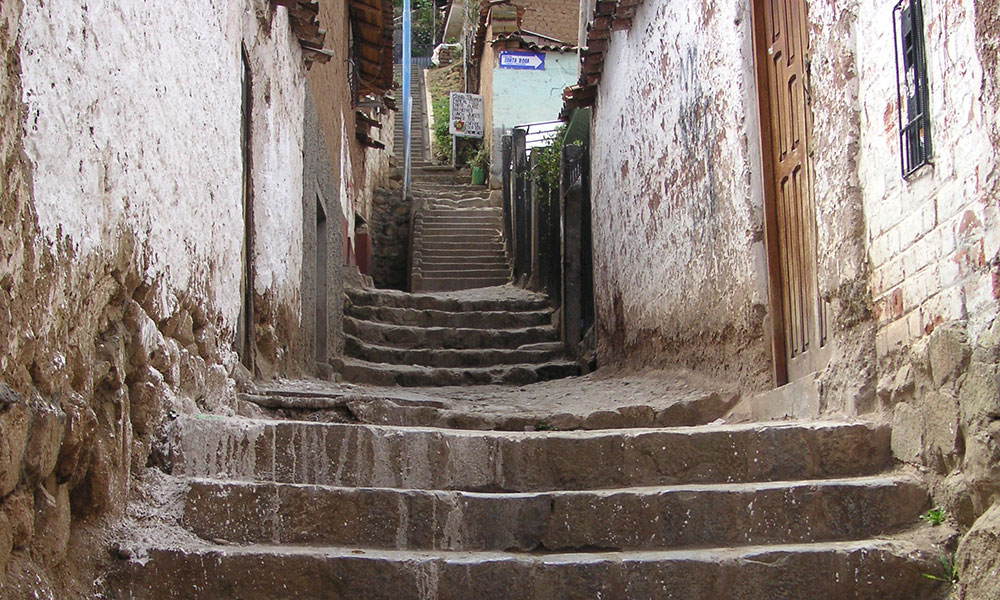 Heruntergekommene Gasse