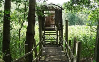 Vogelbeobachtungsturm in Ostdeutschland