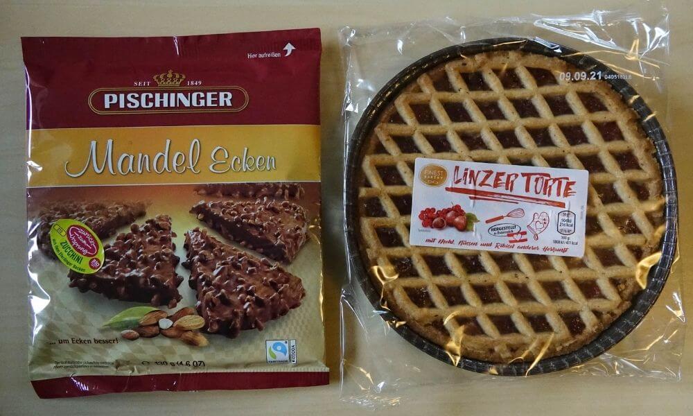 Mandelecken und Linzer Torte