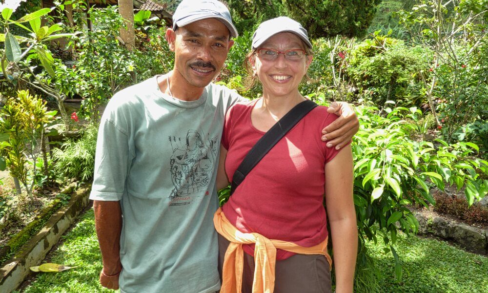 Sabine mit Indonesier