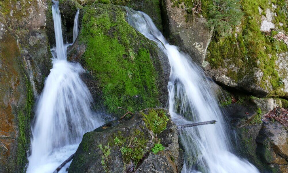 Wasserfall mit Moos