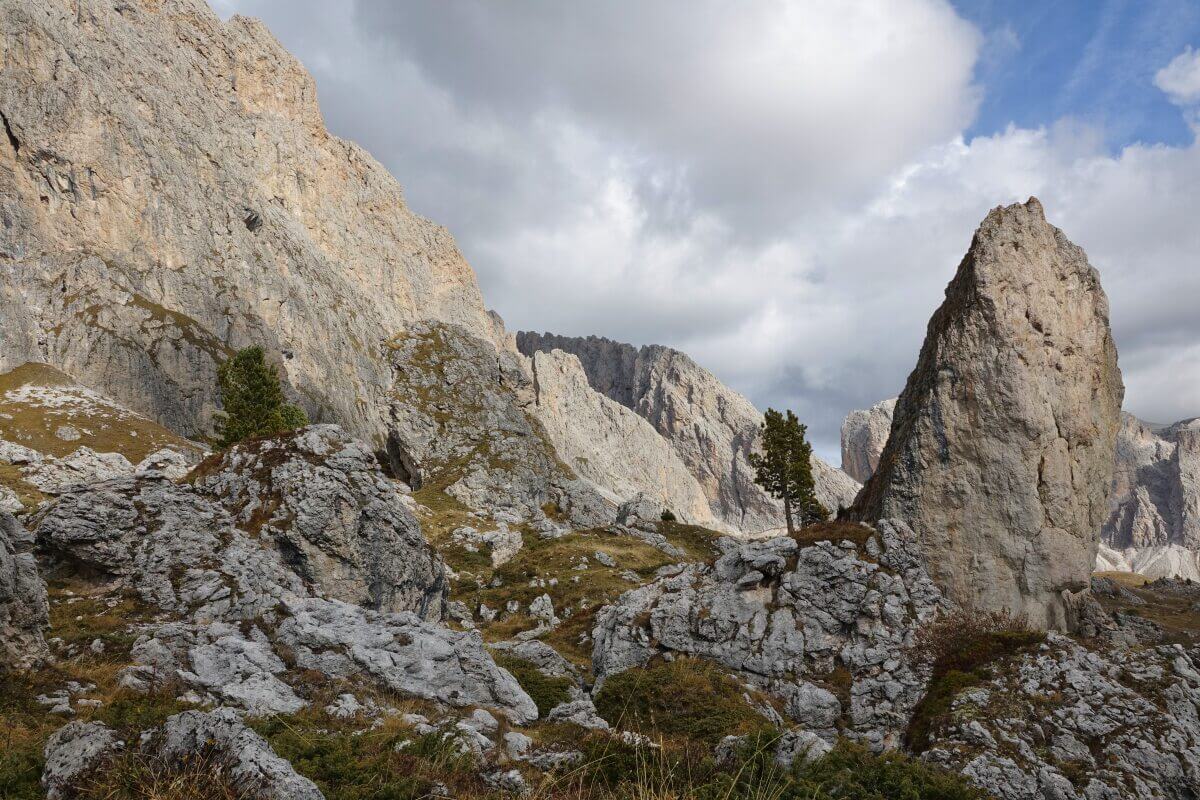 Felszahn in der steinigen Landschaft